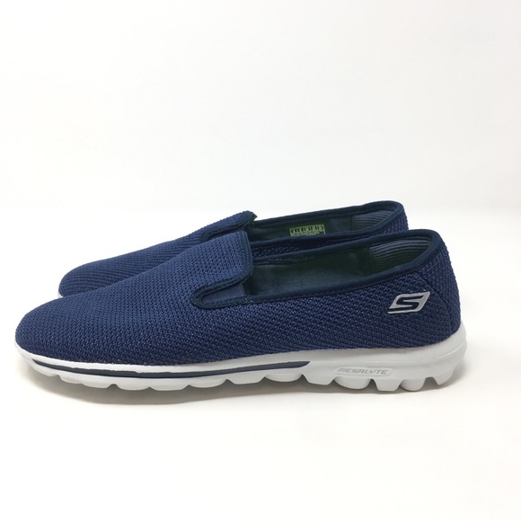 skechers go walk slip on mesh sneakers dazzle